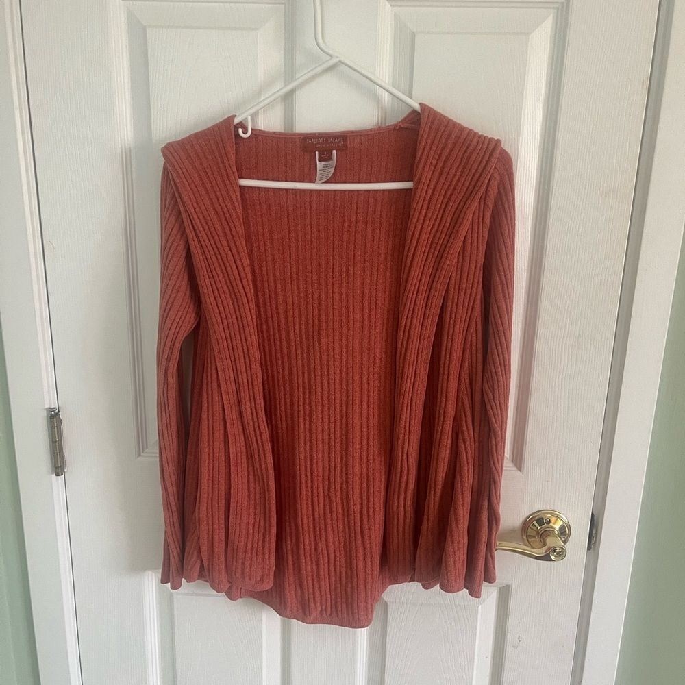 Women's Rust Barefoot Dreams Sweater Cardigan